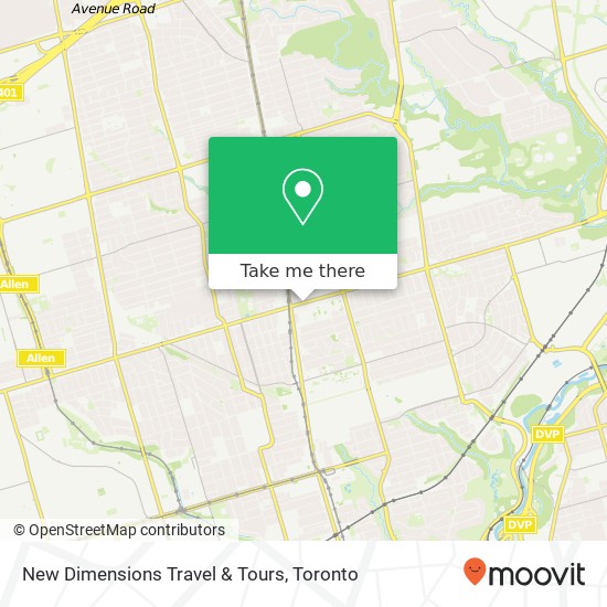 New Dimensions Travel & Tours map