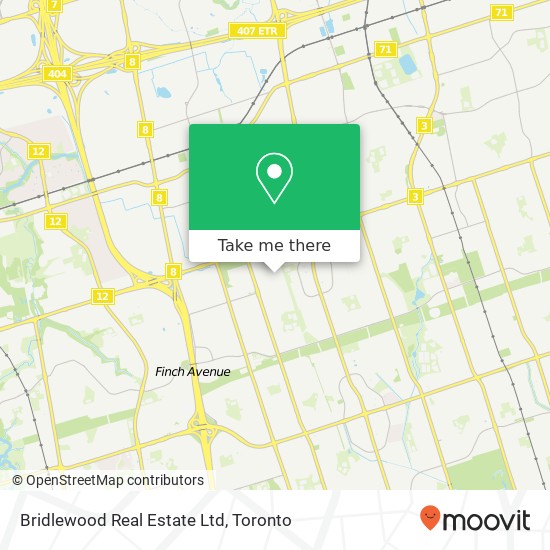 Bridlewood Real Estate Ltd map