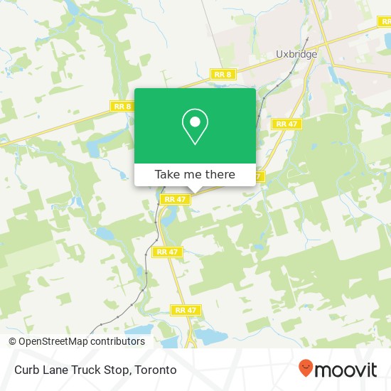 Curb Lane Truck Stop map