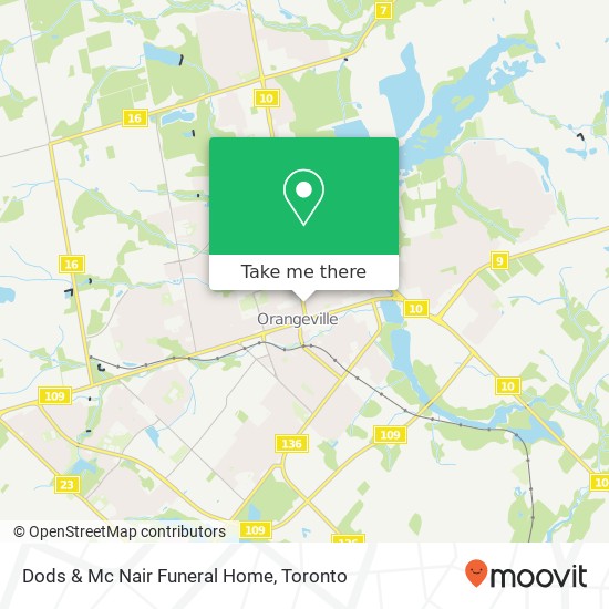 Dods & Mc Nair Funeral Home map