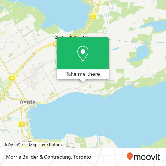 Morris Builder & Contracting map