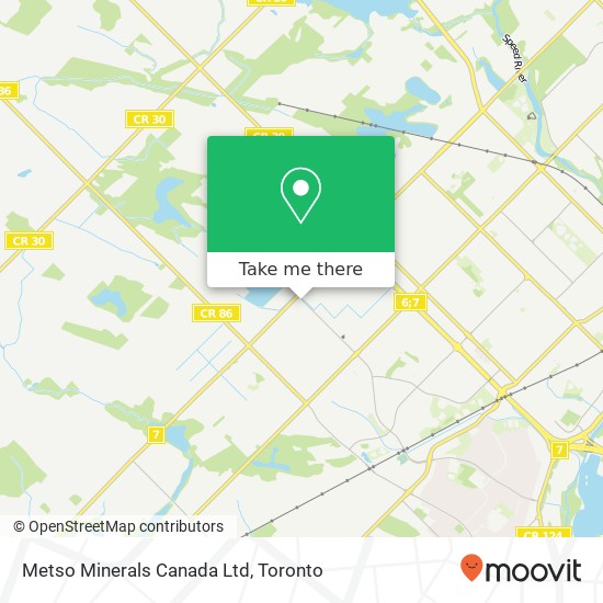 Metso Minerals Canada Ltd map