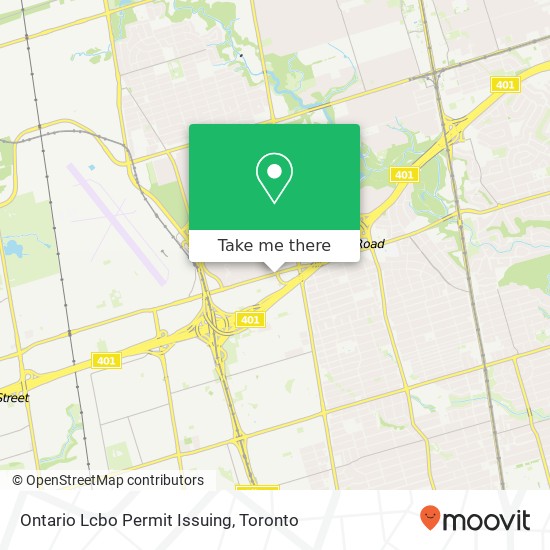 Ontario Lcbo Permit Issuing map