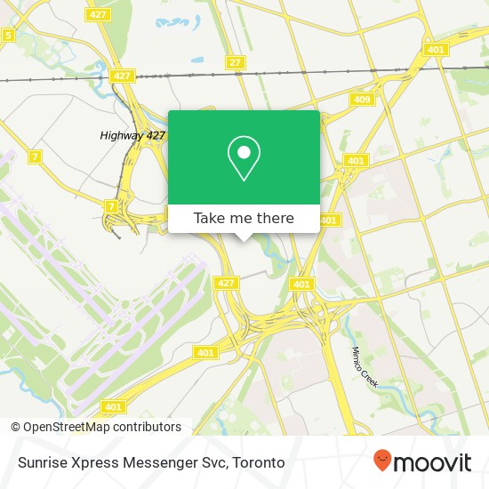 Sunrise Xpress Messenger Svc map