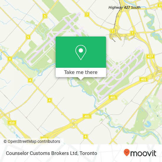 Counselor Customs Brokers Ltd map