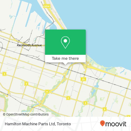 Hamilton Machine Parts Ltd map