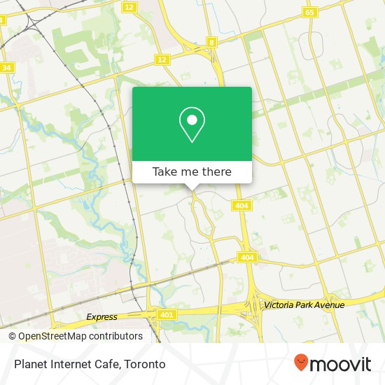 Planet Internet Cafe map