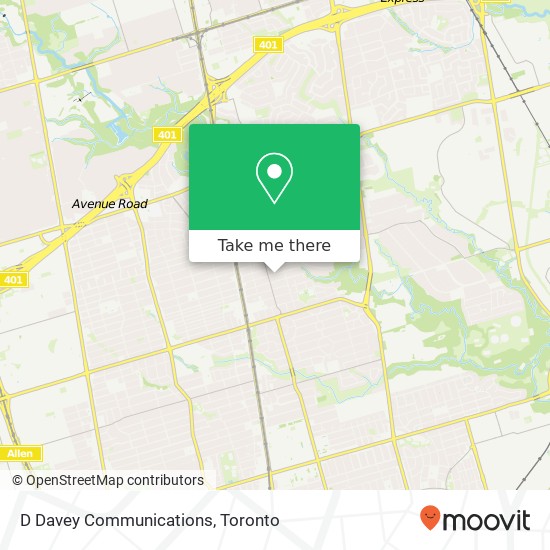 D Davey Communications map