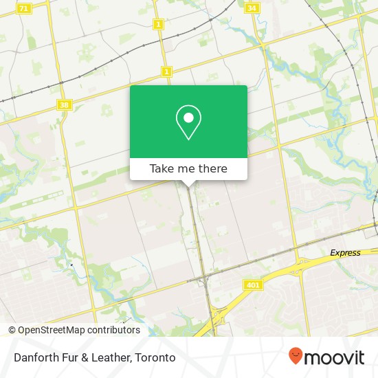 Danforth Fur & Leather map