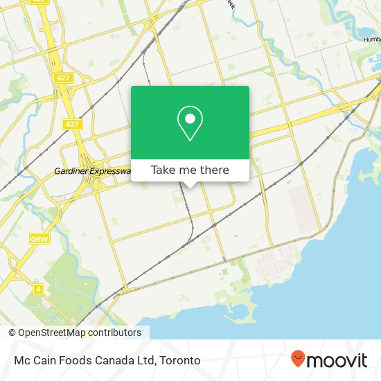 Mc Cain Foods Canada Ltd map