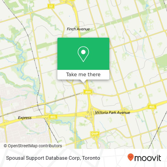 Spousal Support Database Corp map