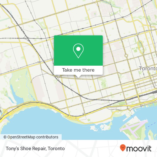 Tony's Shoe Repair map