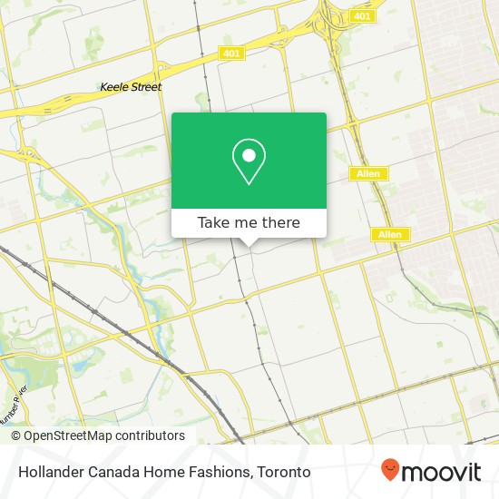 Hollander Canada Home Fashions map