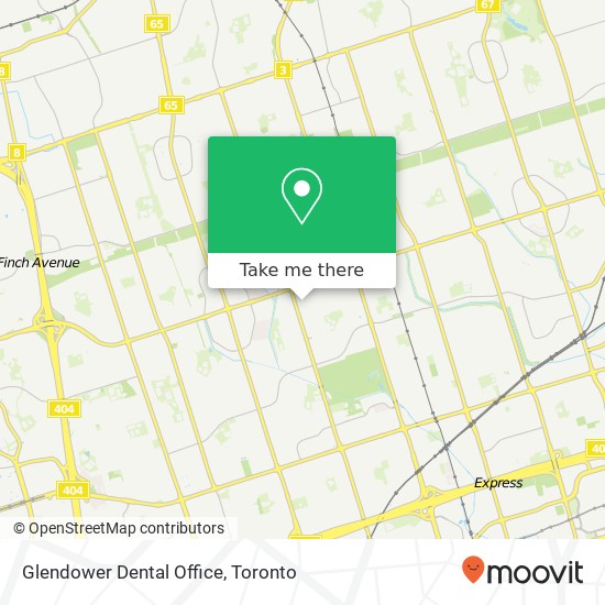 Glendower Dental Office map