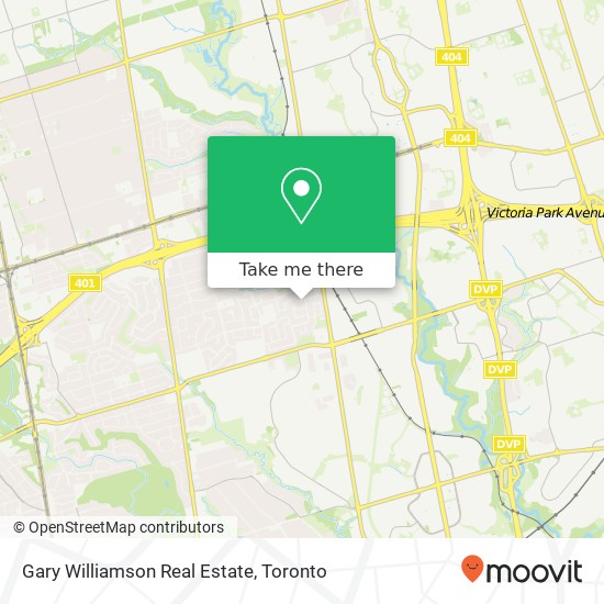 Gary Williamson Real Estate map