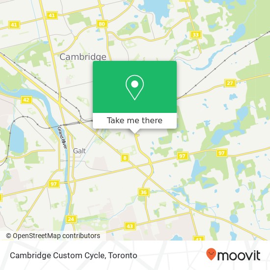 Cambridge Custom Cycle map