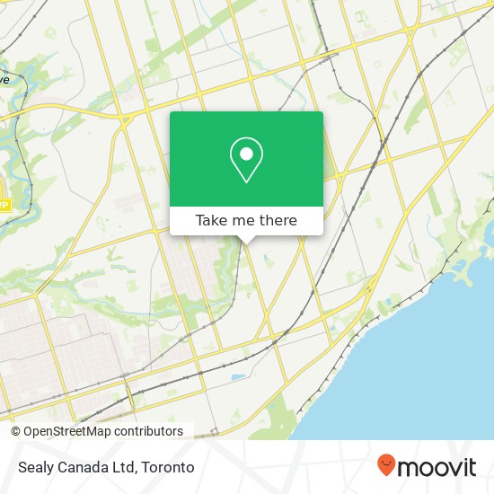 Sealy Canada Ltd map