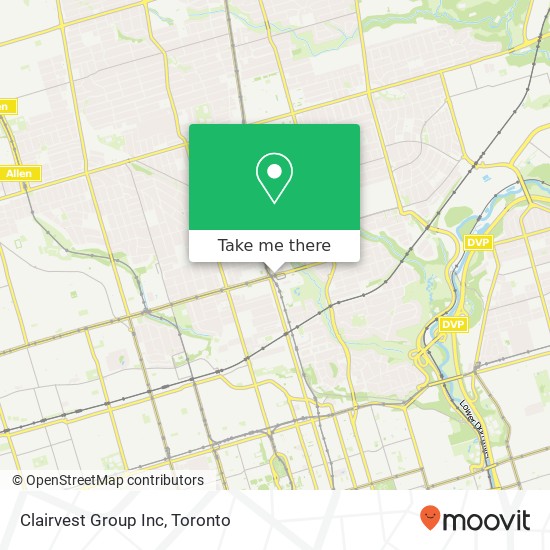 Clairvest Group Inc map