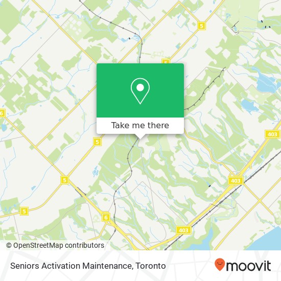 Seniors Activation Maintenance map