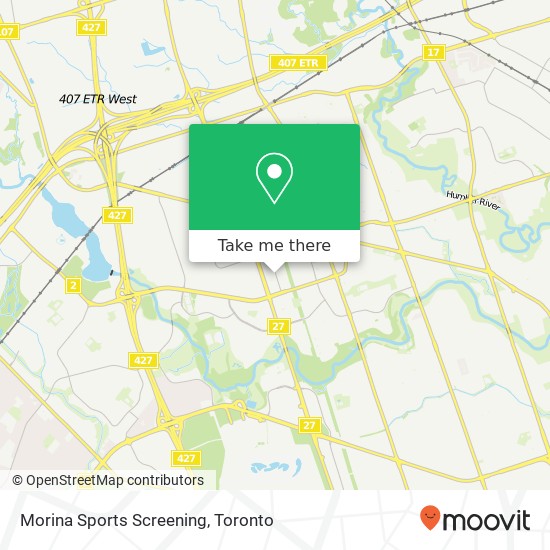 Morina Sports Screening map