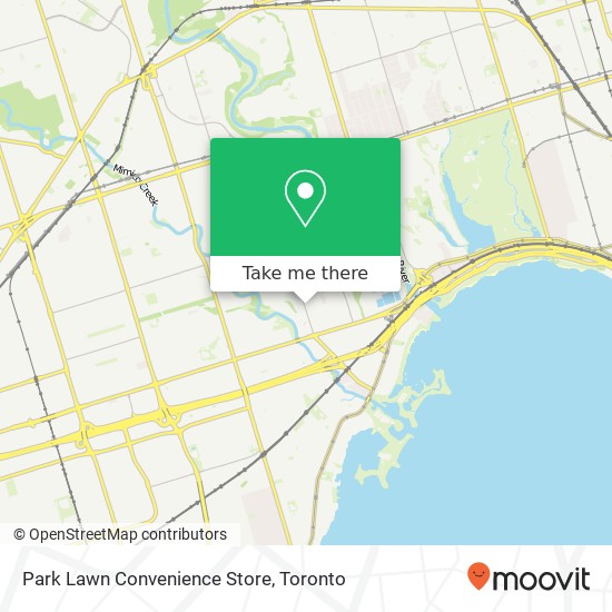 Park Lawn Convenience Store map