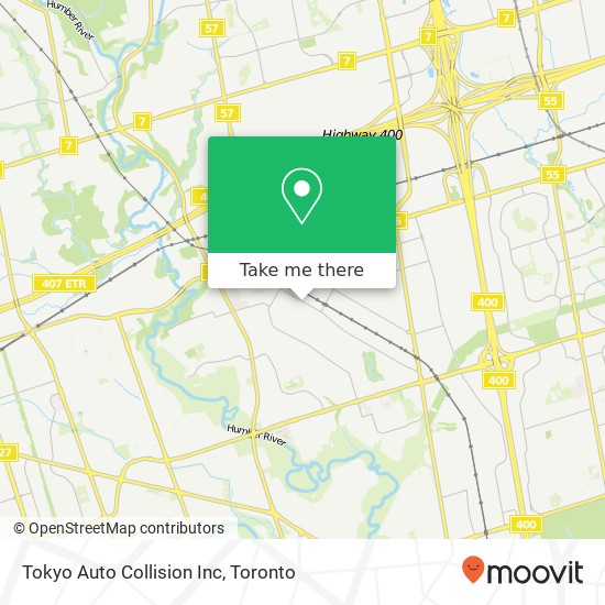 Tokyo Auto Collision Inc map