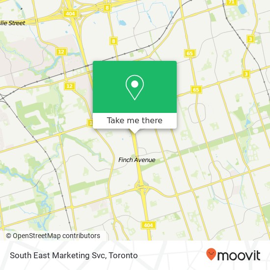 South East Marketing Svc map