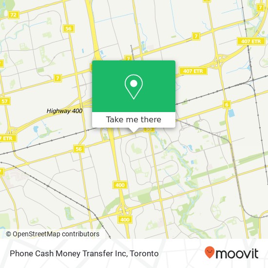 Phone Cash Money Transfer Inc map