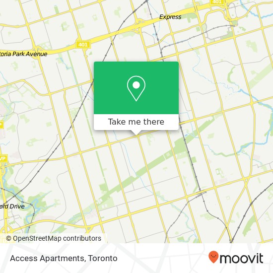 Access Apartments map