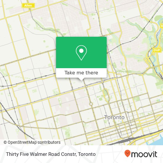 Thirty Five Walmer Road Constr map