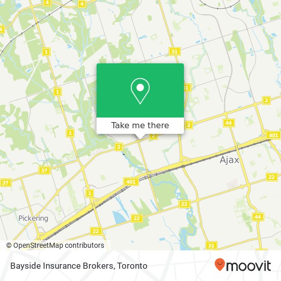 Bayside Insurance Brokers map