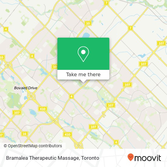 Bramalea Therapeutic Massage map