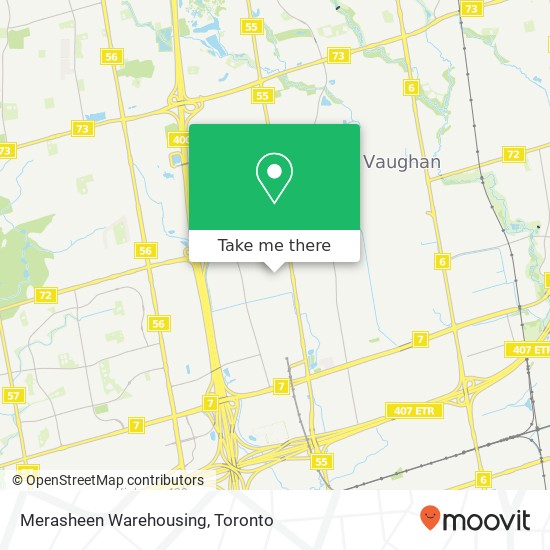 Merasheen Warehousing map