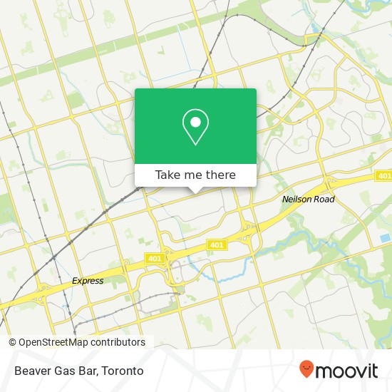 Beaver Gas Bar map