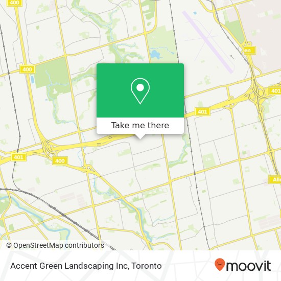 Accent Green Landscaping Inc map