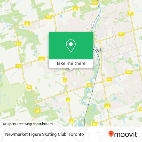 Newmarket Figure Skating Club map