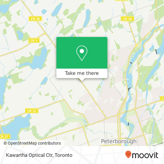 Kawartha Optical Ctr map