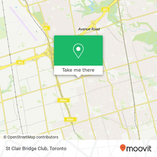 St Clair Bridge Club map