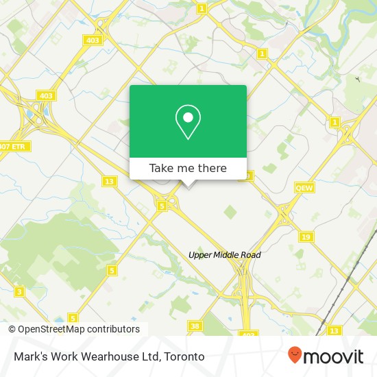 Mark's Work Wearhouse Ltd map