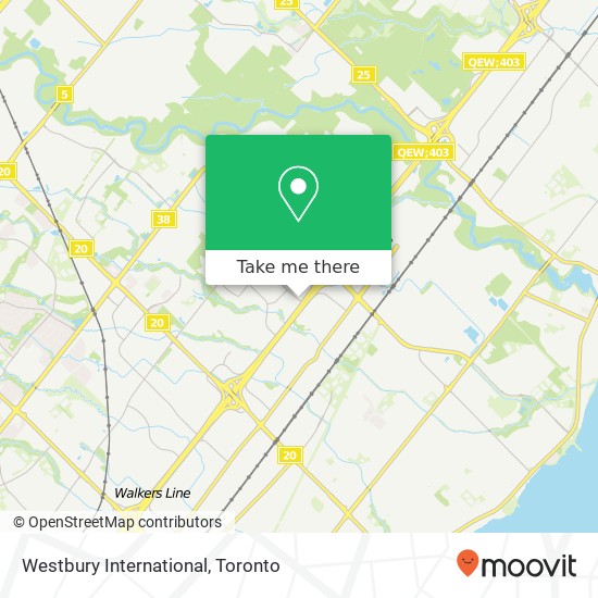 Westbury International map