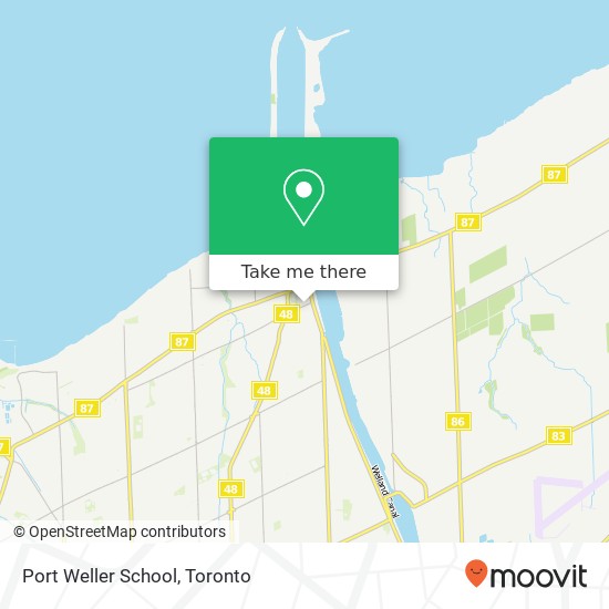 Port Weller School map