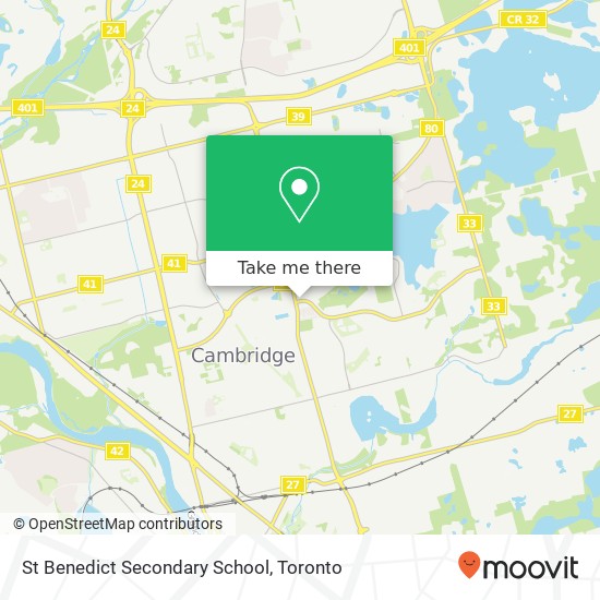 St Benedict Secondary School map