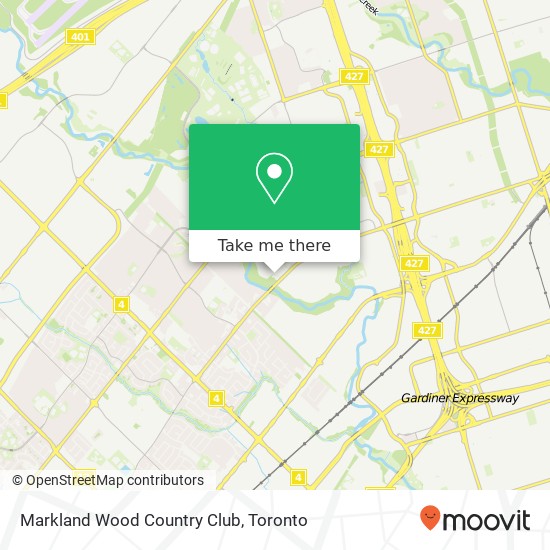 Markland Wood Country Club map