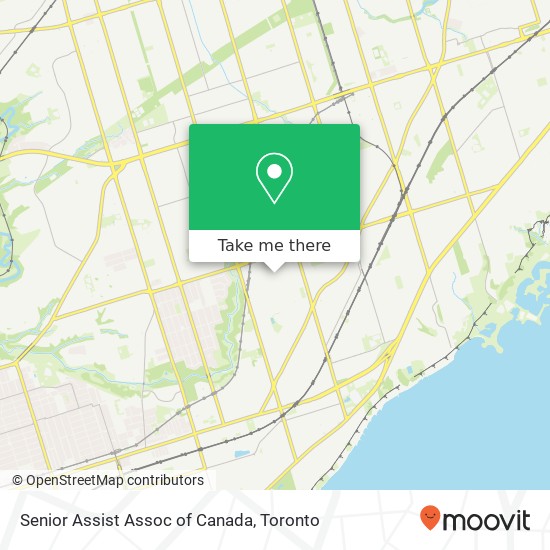Senior Assist Assoc of Canada map