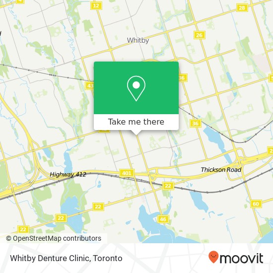 Whitby Denture Clinic map