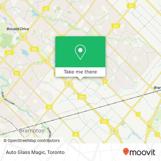 Auto Glass Magic map