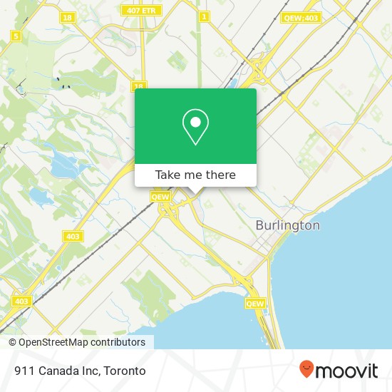 911 Canada Inc map