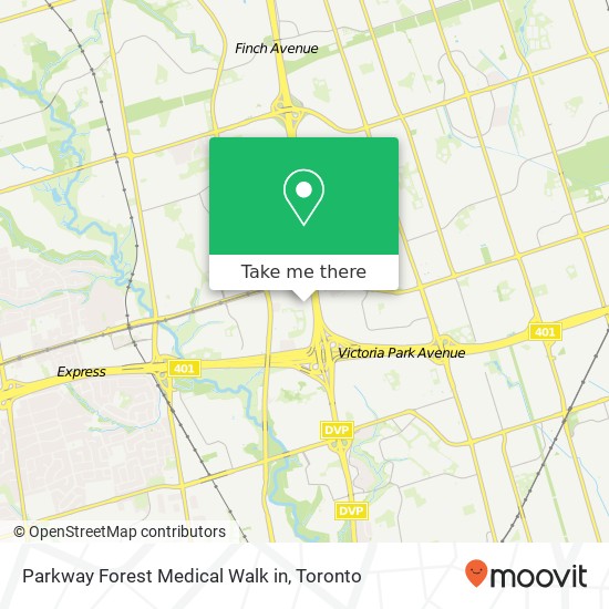 Parkway Forest Medical Walk in plan