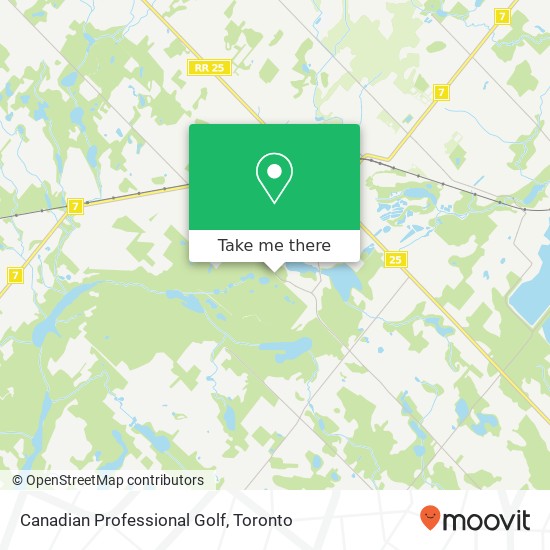 Canadian Professional Golf map