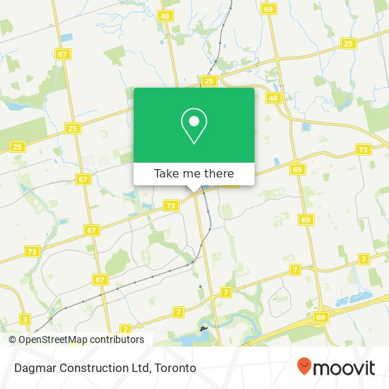 Dagmar Construction Ltd map